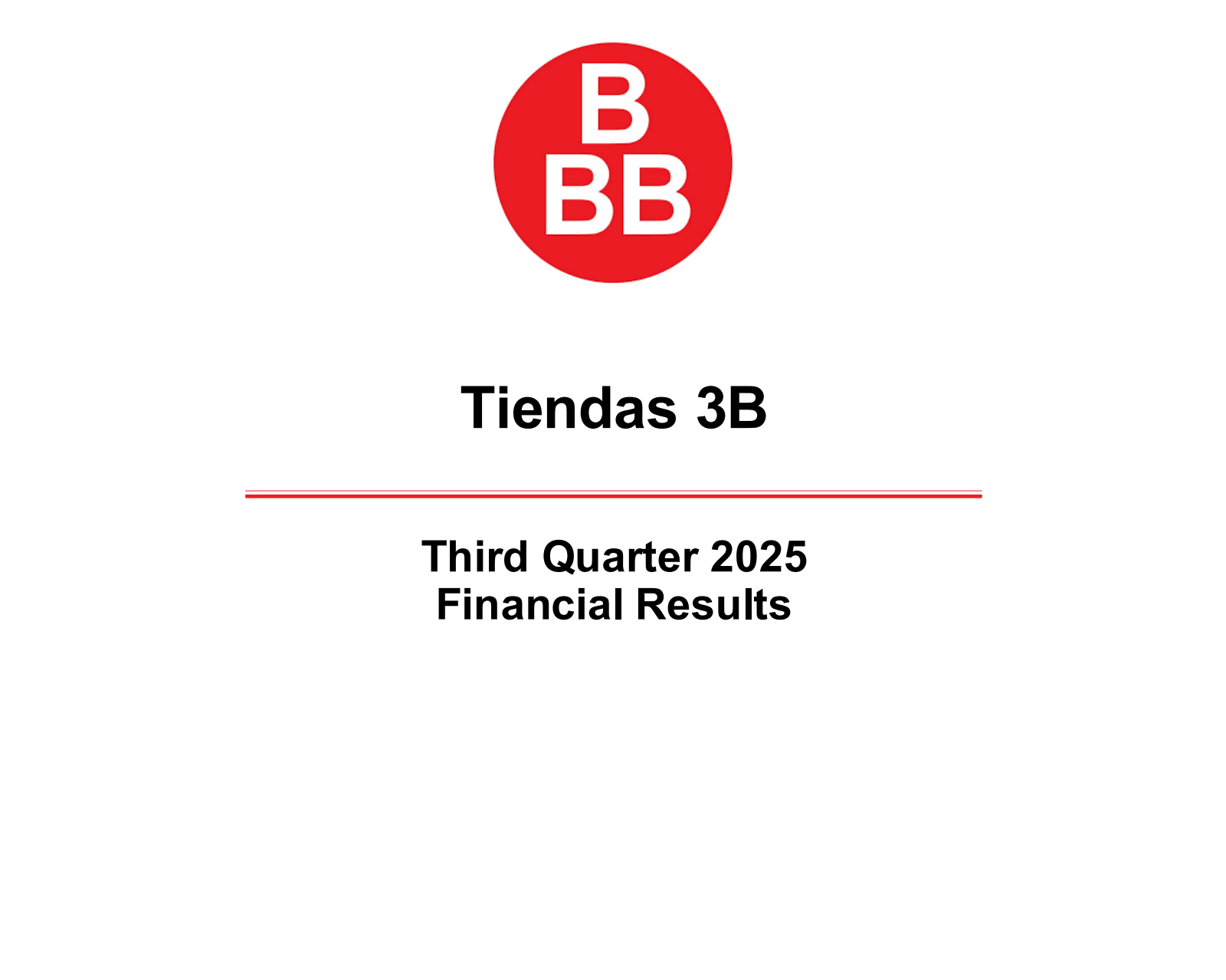 BBB Foods' Q3 2025 Slide Deck