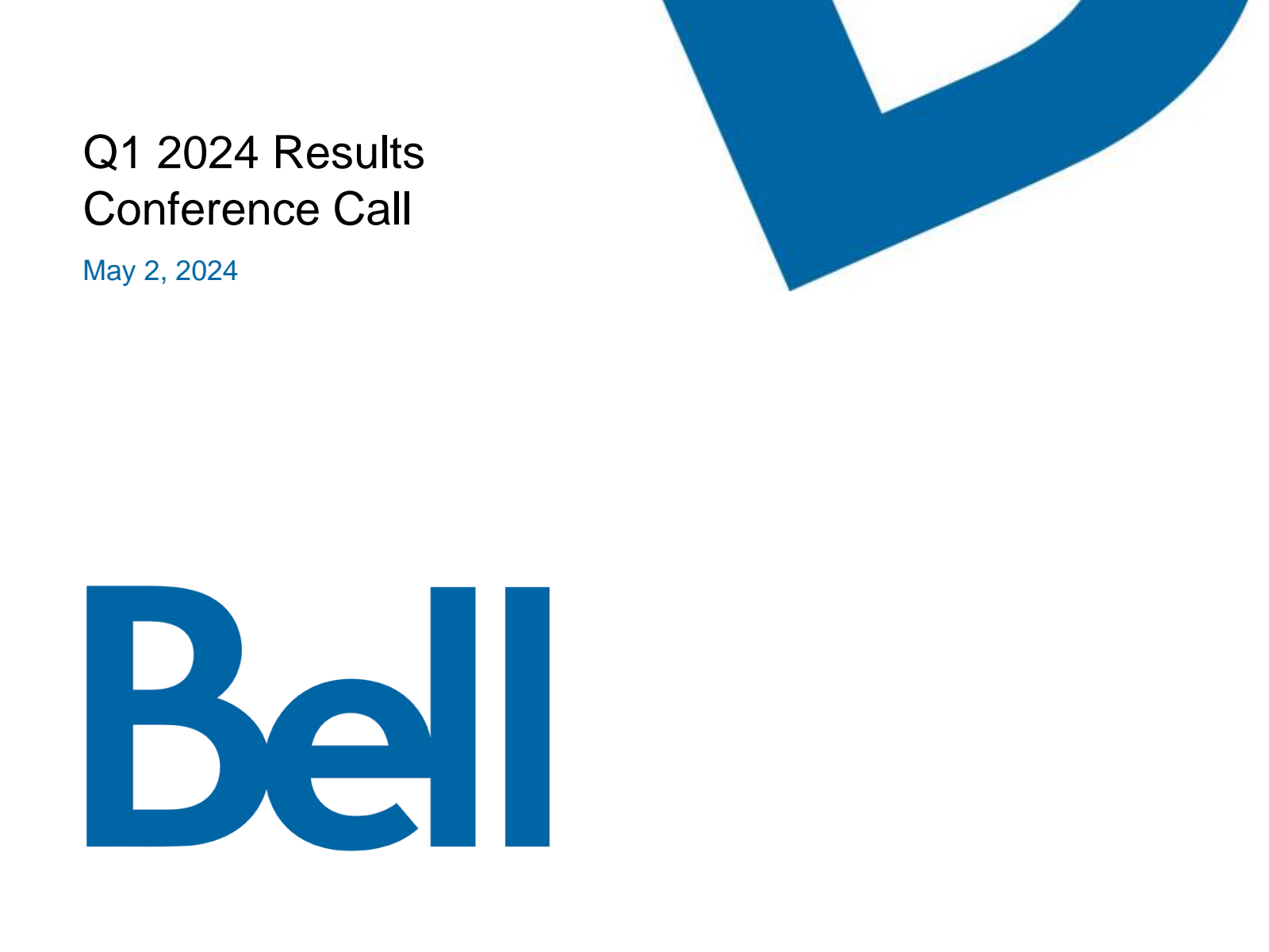 BCE's Q1 2024 Slide Deck