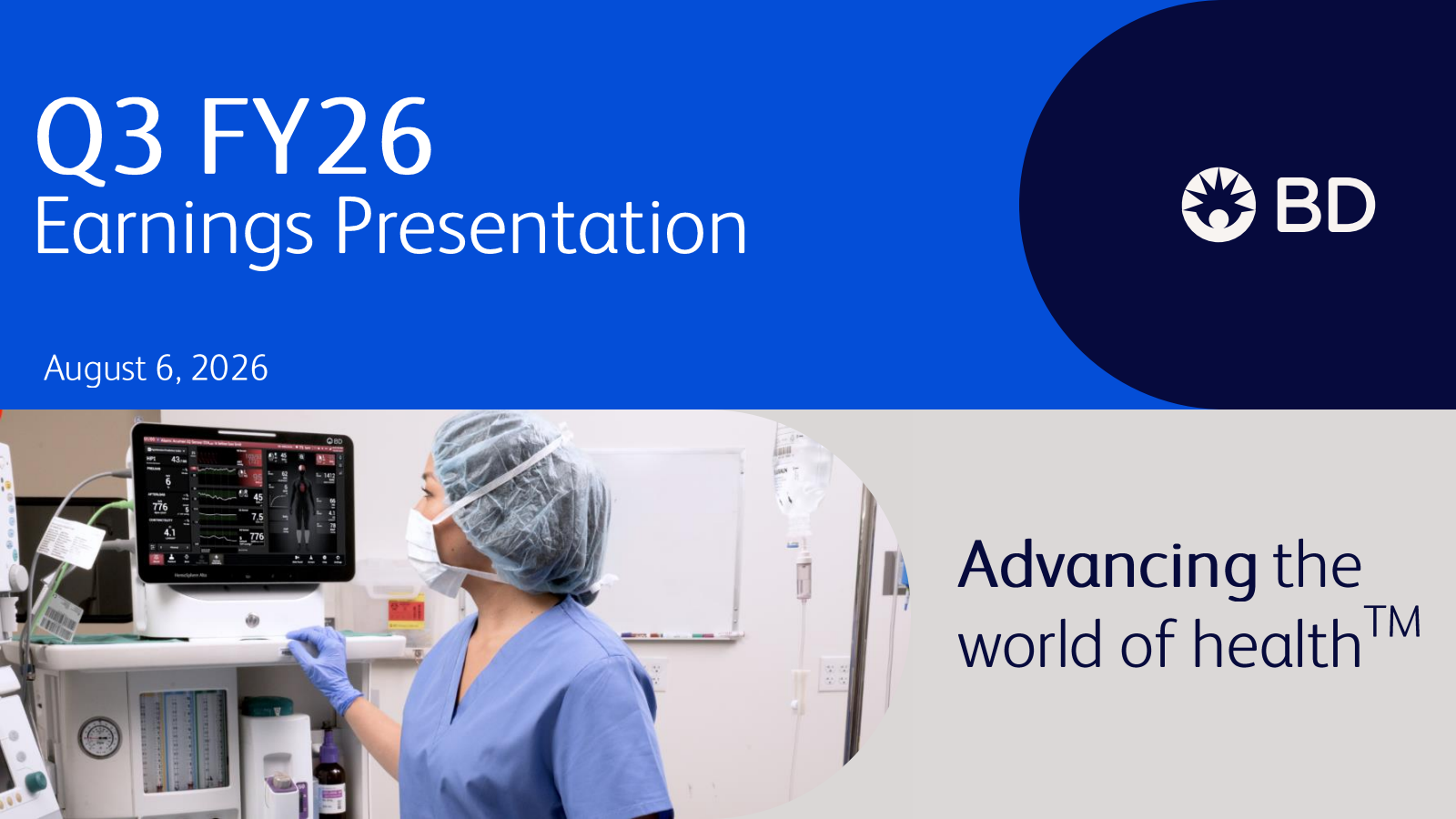 Becton, Dickinson and Company's Q3 2026 Slide Deck