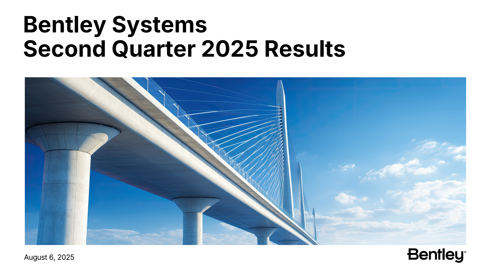 Bentley Systems' Q2 2025 Slide Deck