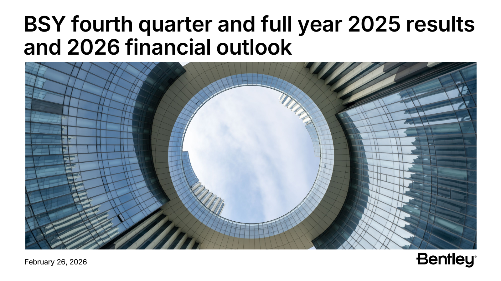 Bentley Systems' Q4 2025 Slide Deck