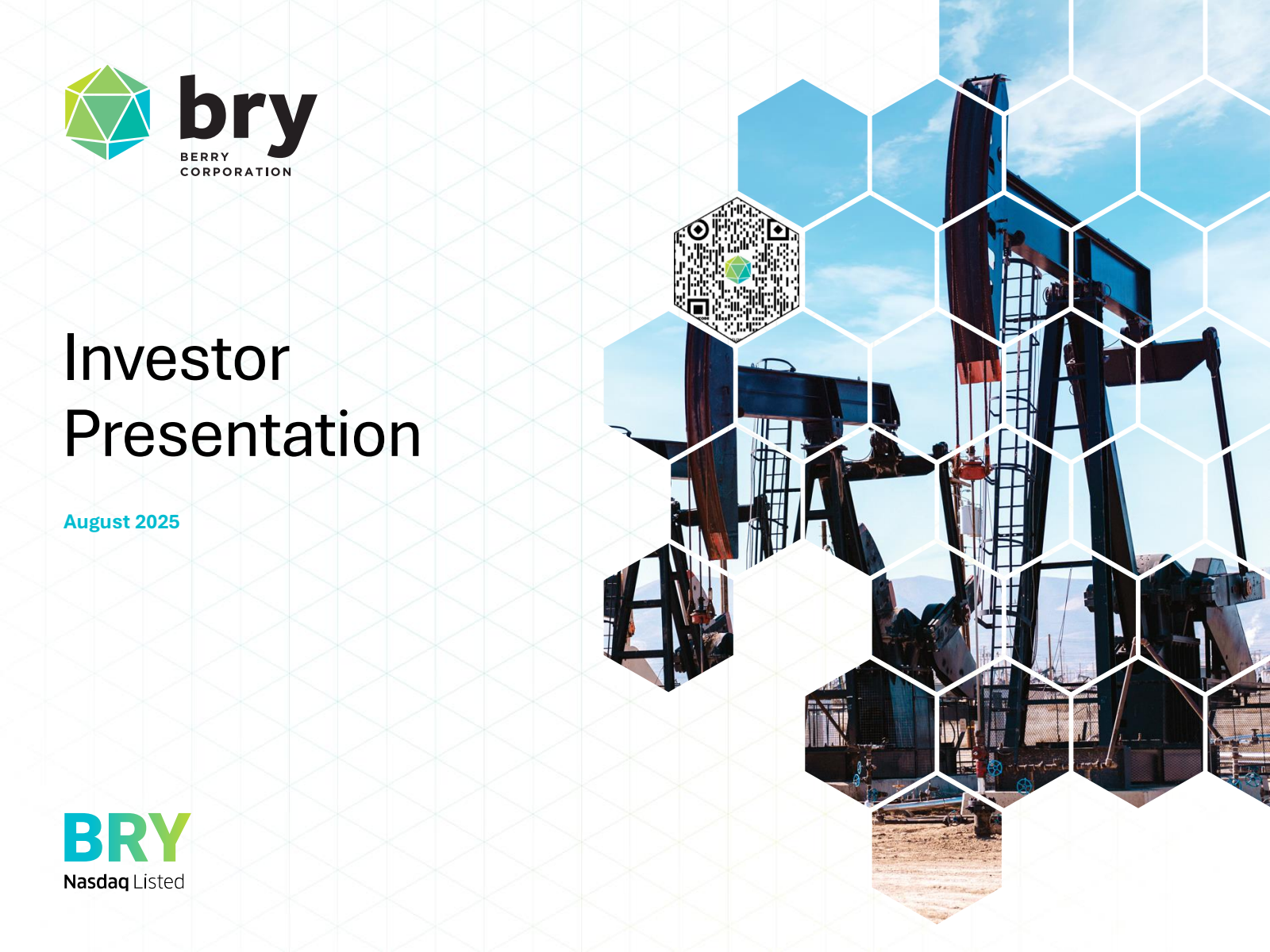 Berry's Q2 2025 Slide Deck