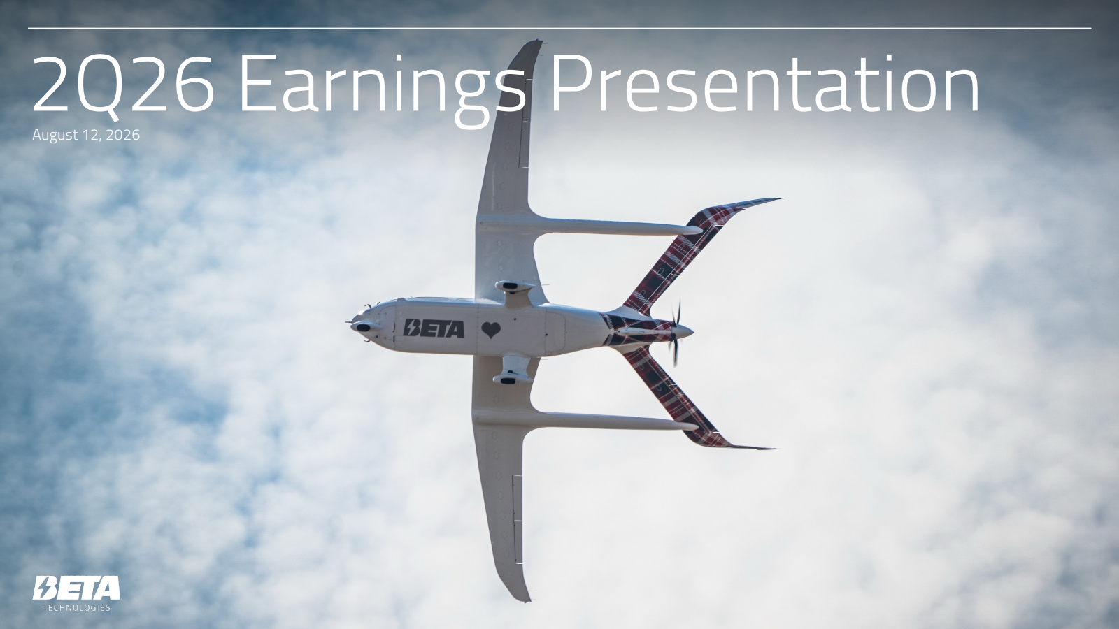 BETA Technologies' Q2 2026 Slide Deck