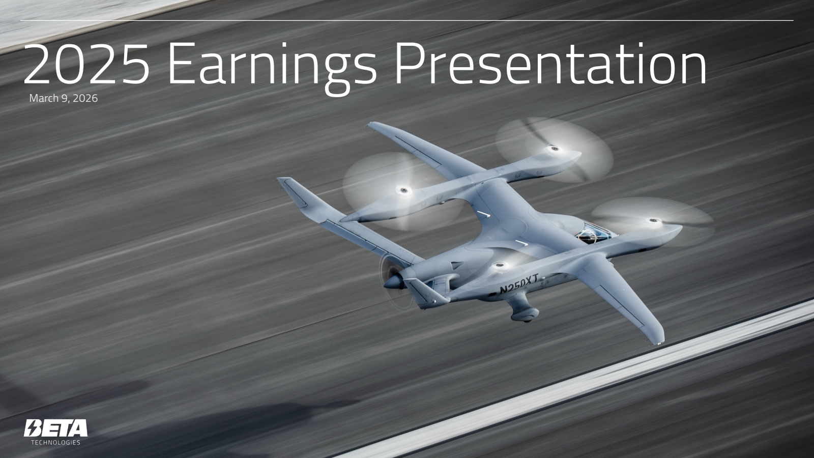 BETA Technologies' Q4 2025 Slide Deck