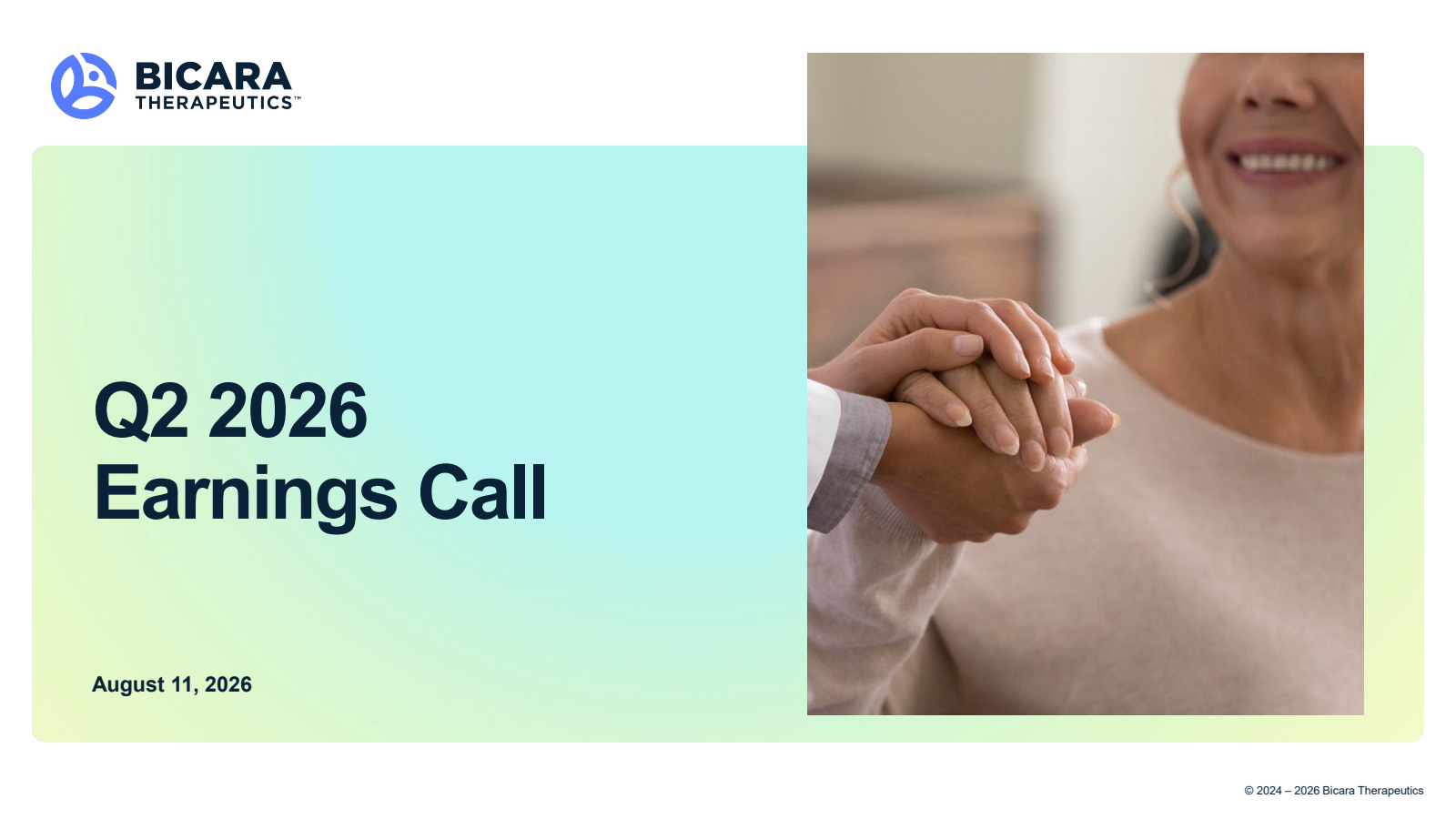 Bicara Therapeutics' Q2 2026 Slide Deck