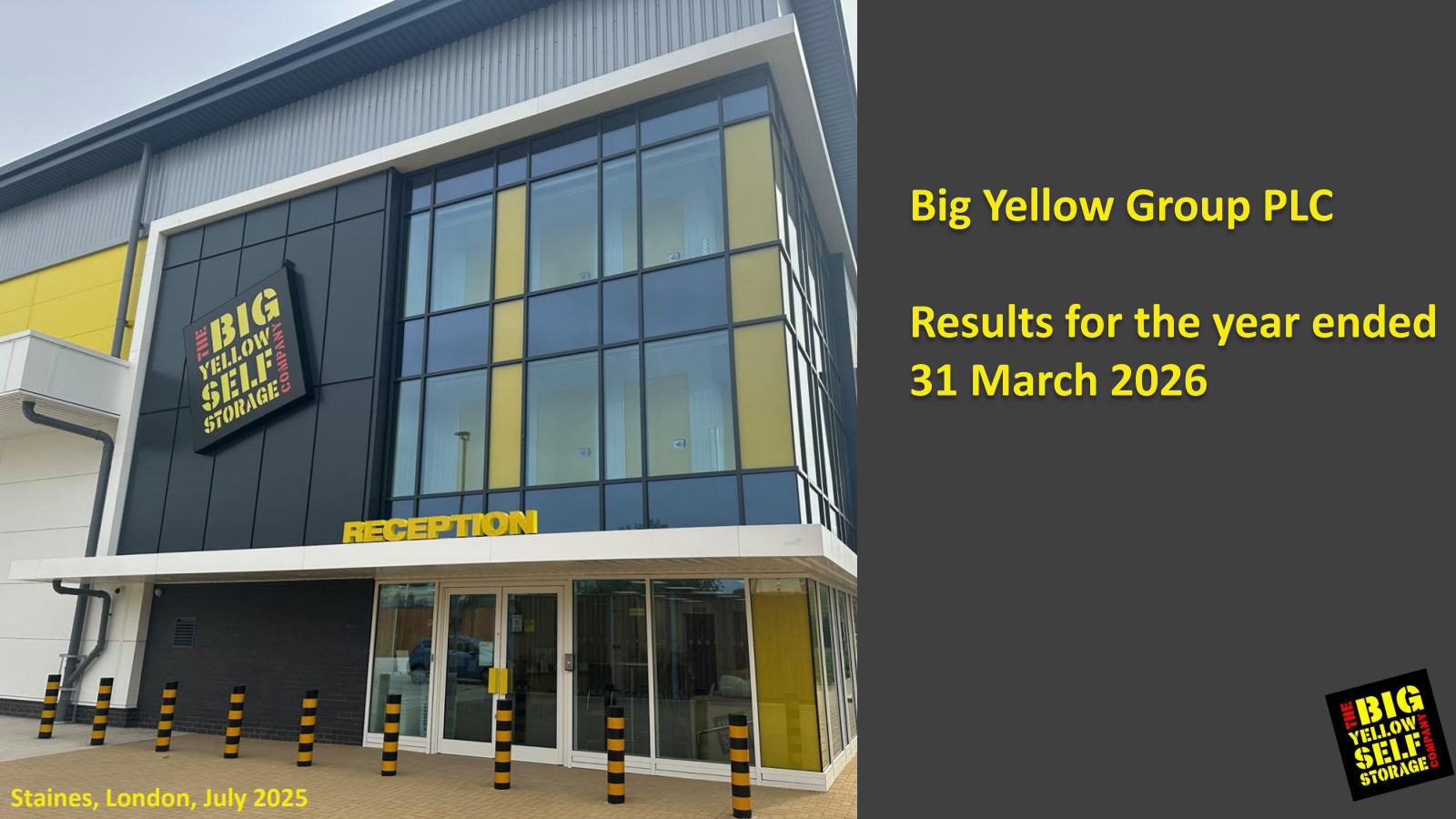 Big Yellow Group's H2 2026 Slide Deck