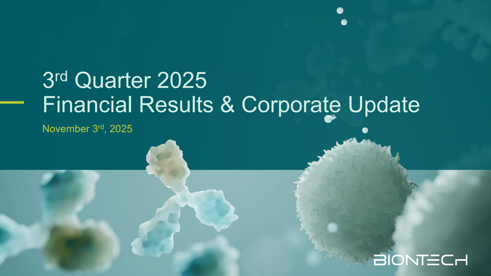 BioNTech's Q3 2025 Slide Deck