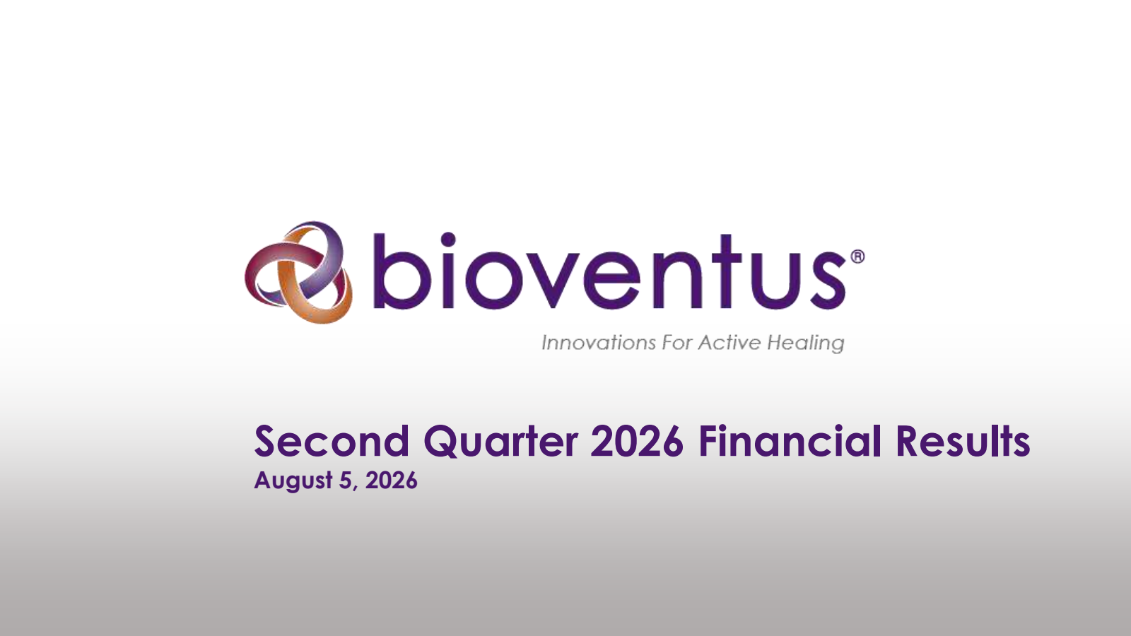 Bioventus' Q2 2026 Slide Deck