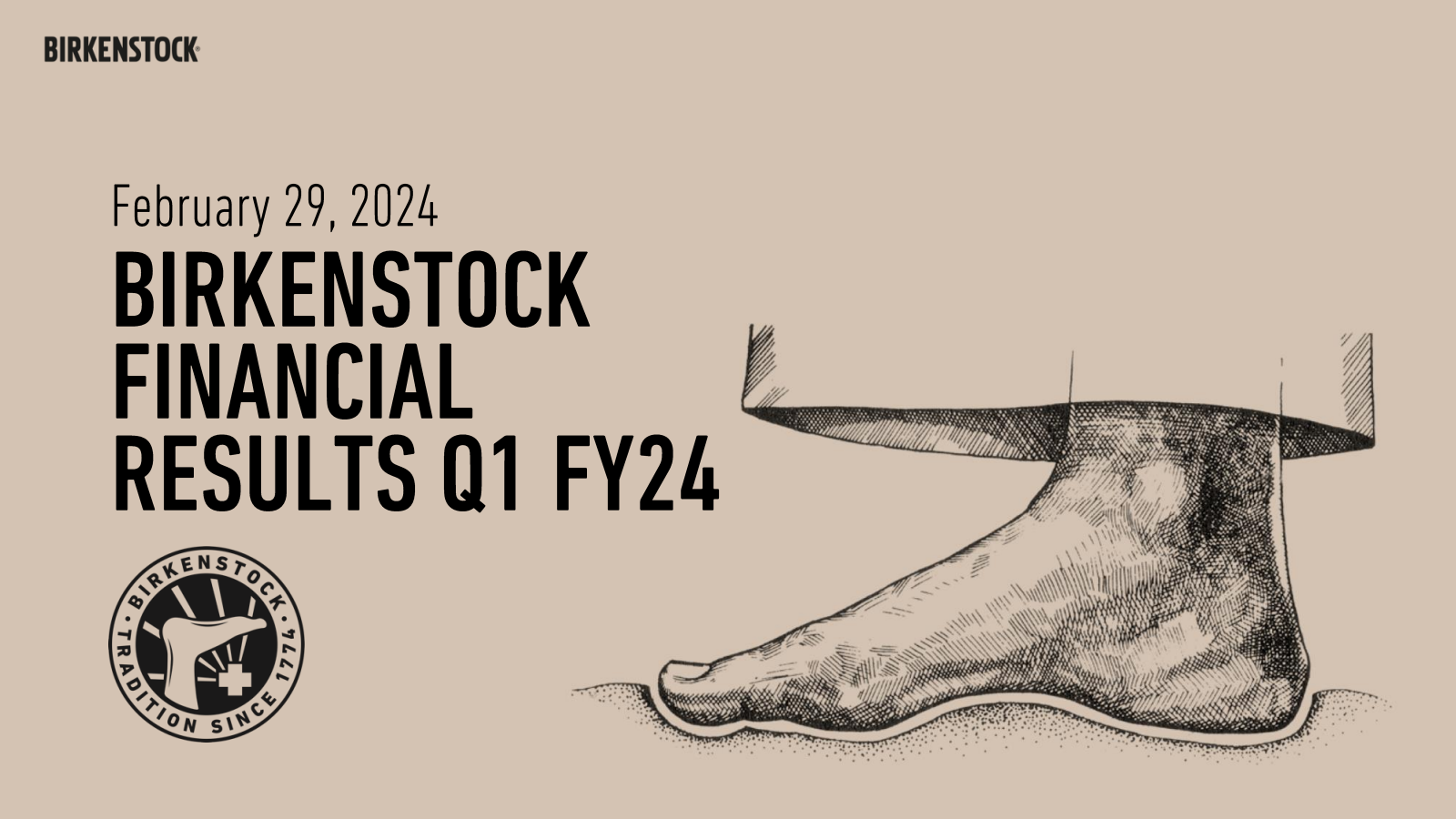 Birkenstock's Q1 2024 Slide Deck
