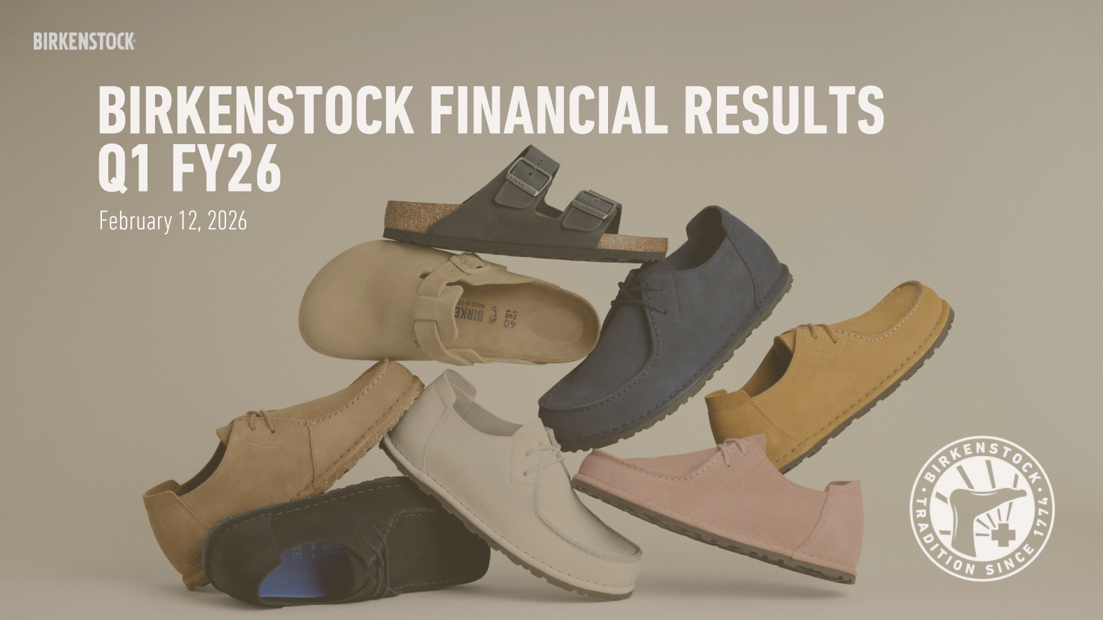 Birkenstock's Q1 2026 Slide Deck