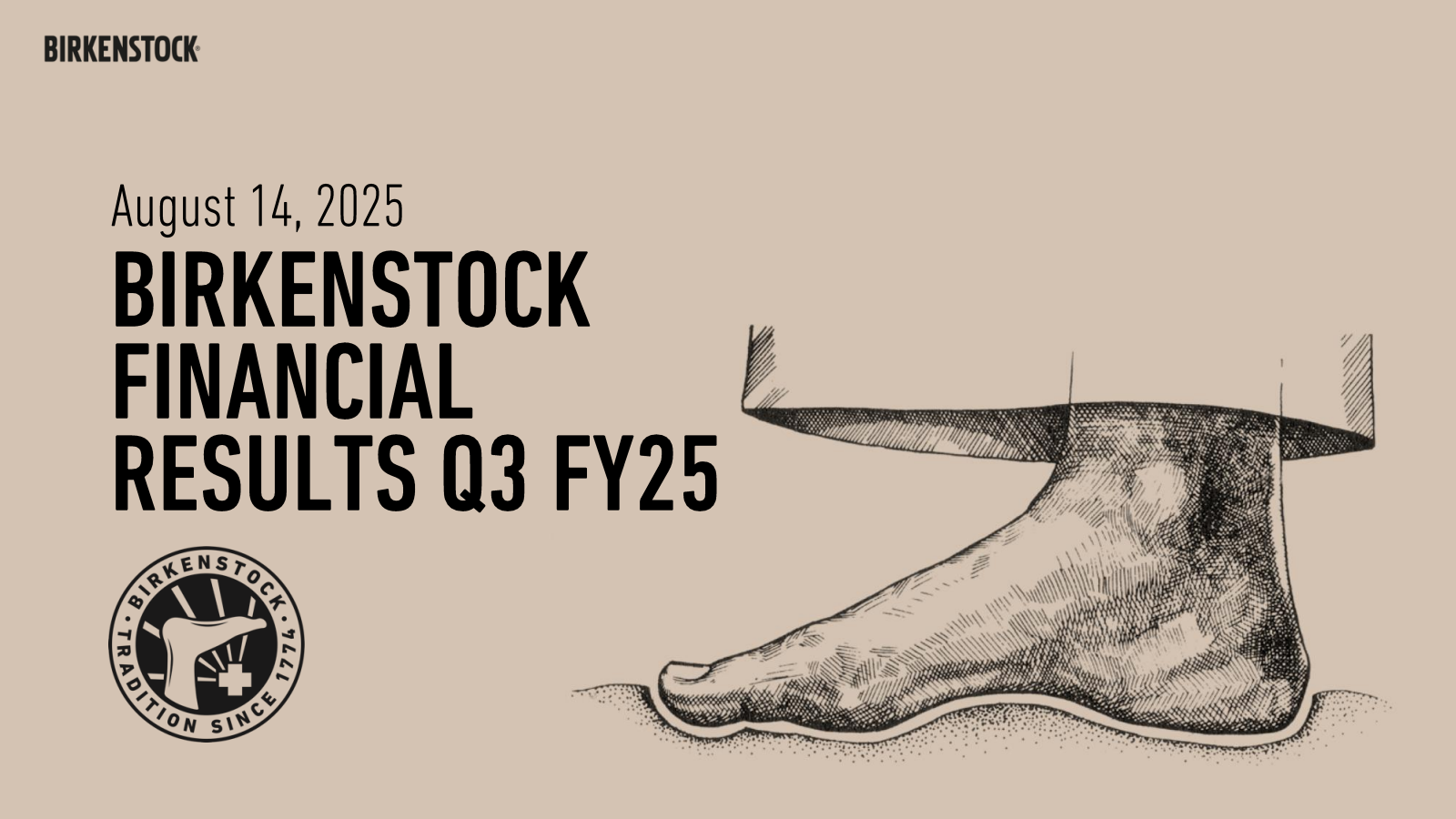 Birkenstock's Q3 2025 Slide Deck
