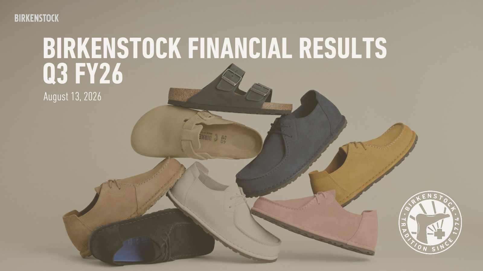 Birkenstock's Q3 2026 Slide Deck