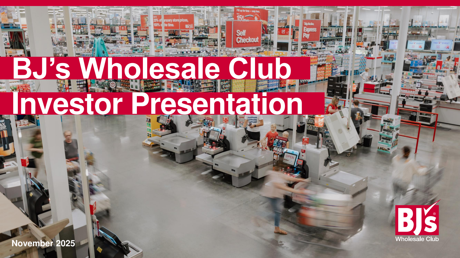 BJ's Wholesale Club's Q3 2026 Slide Deck