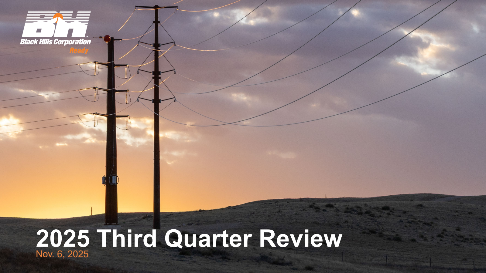 Black Hills' Q3 2025 Slide Deck