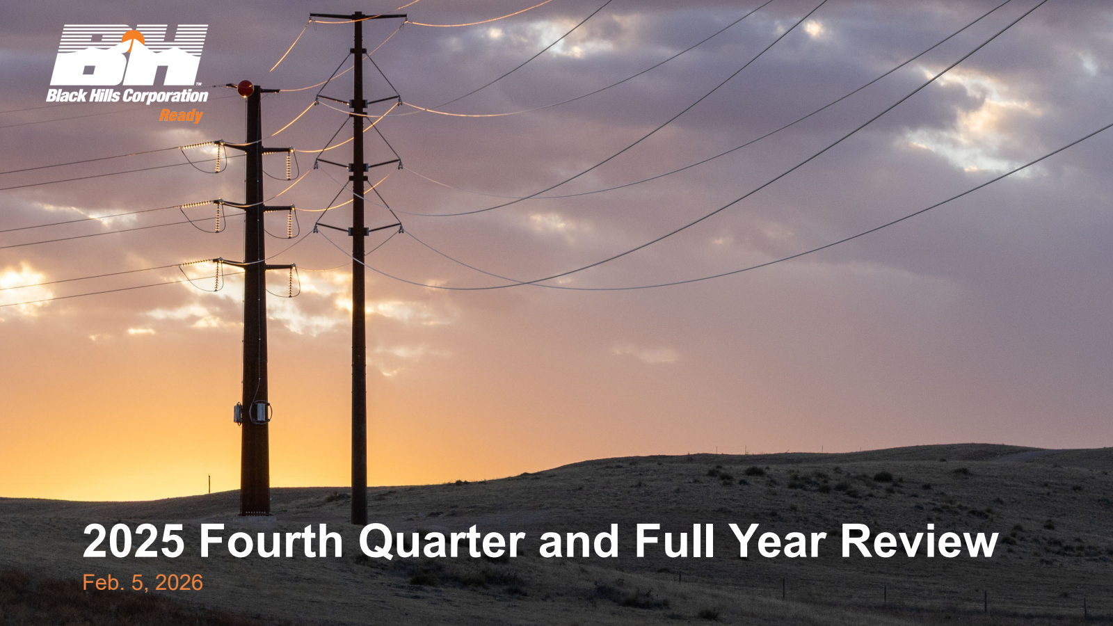 Black Hills' Q4 2025 Slide Deck