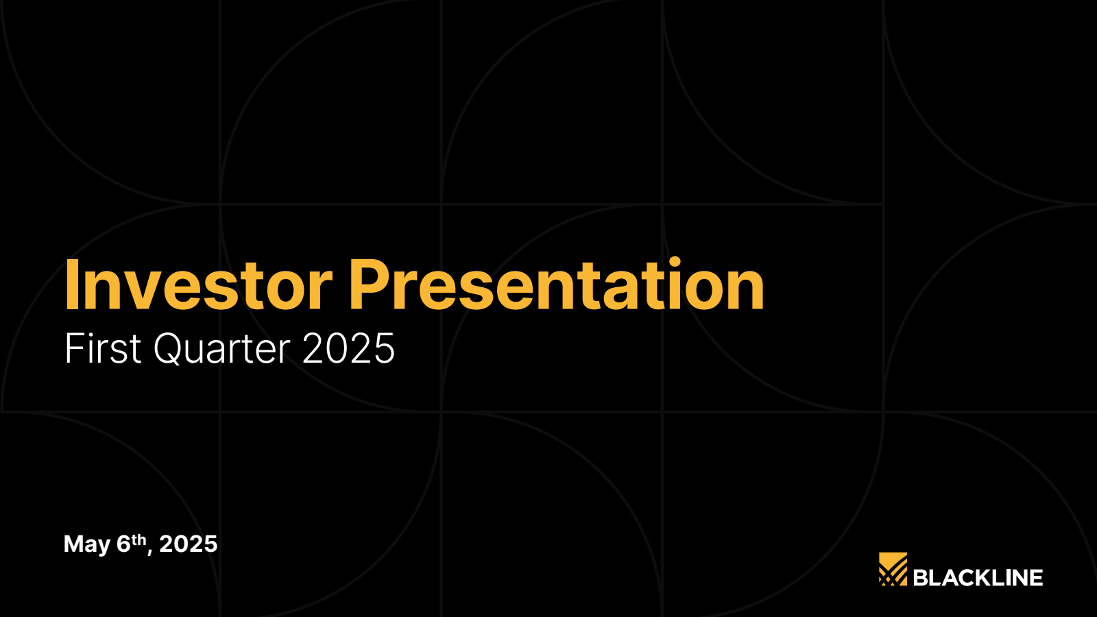 BlackLine's Q1 2025 Slide Deck