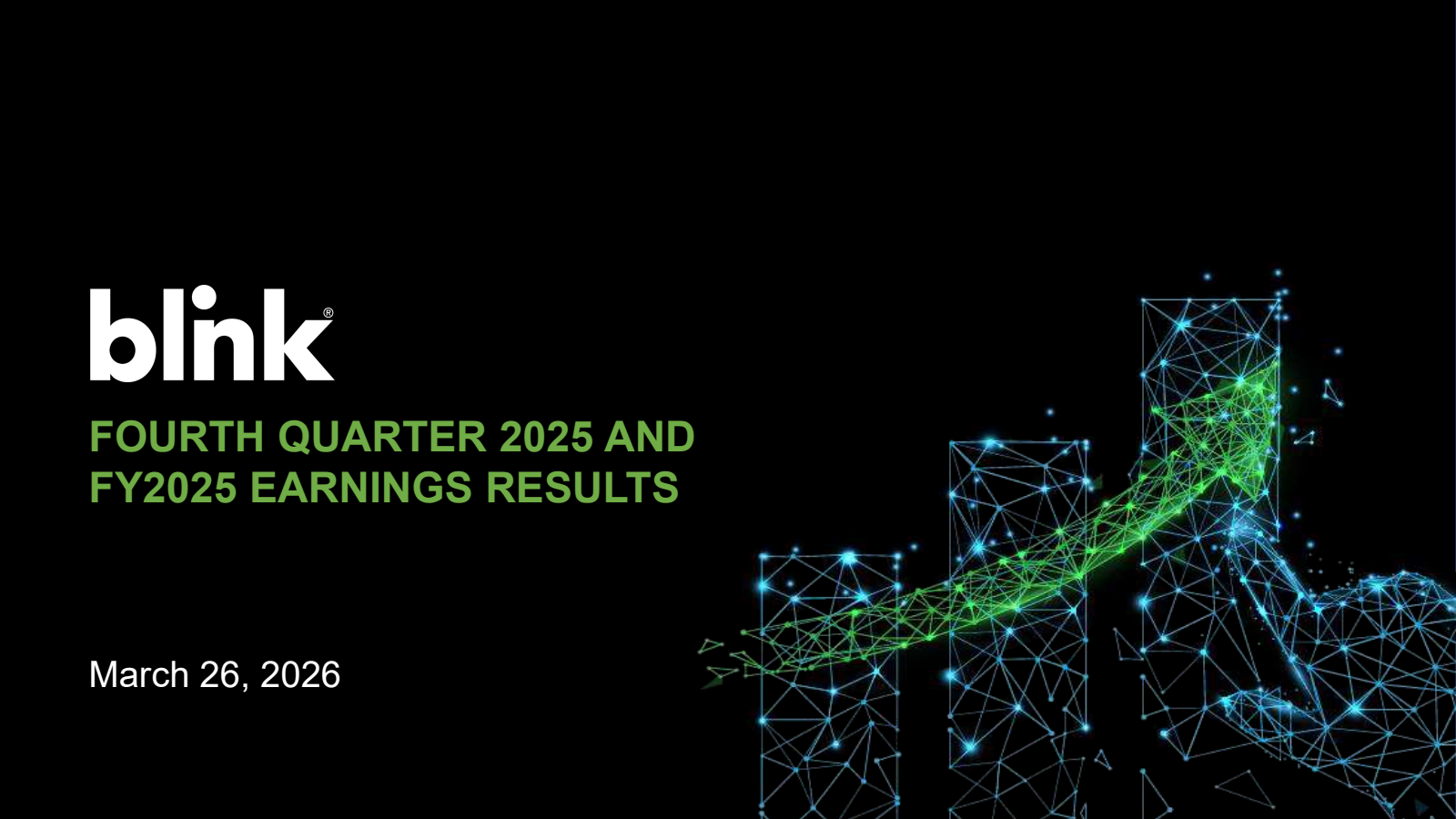 Blink Charging's Q4 2025 Slide Deck