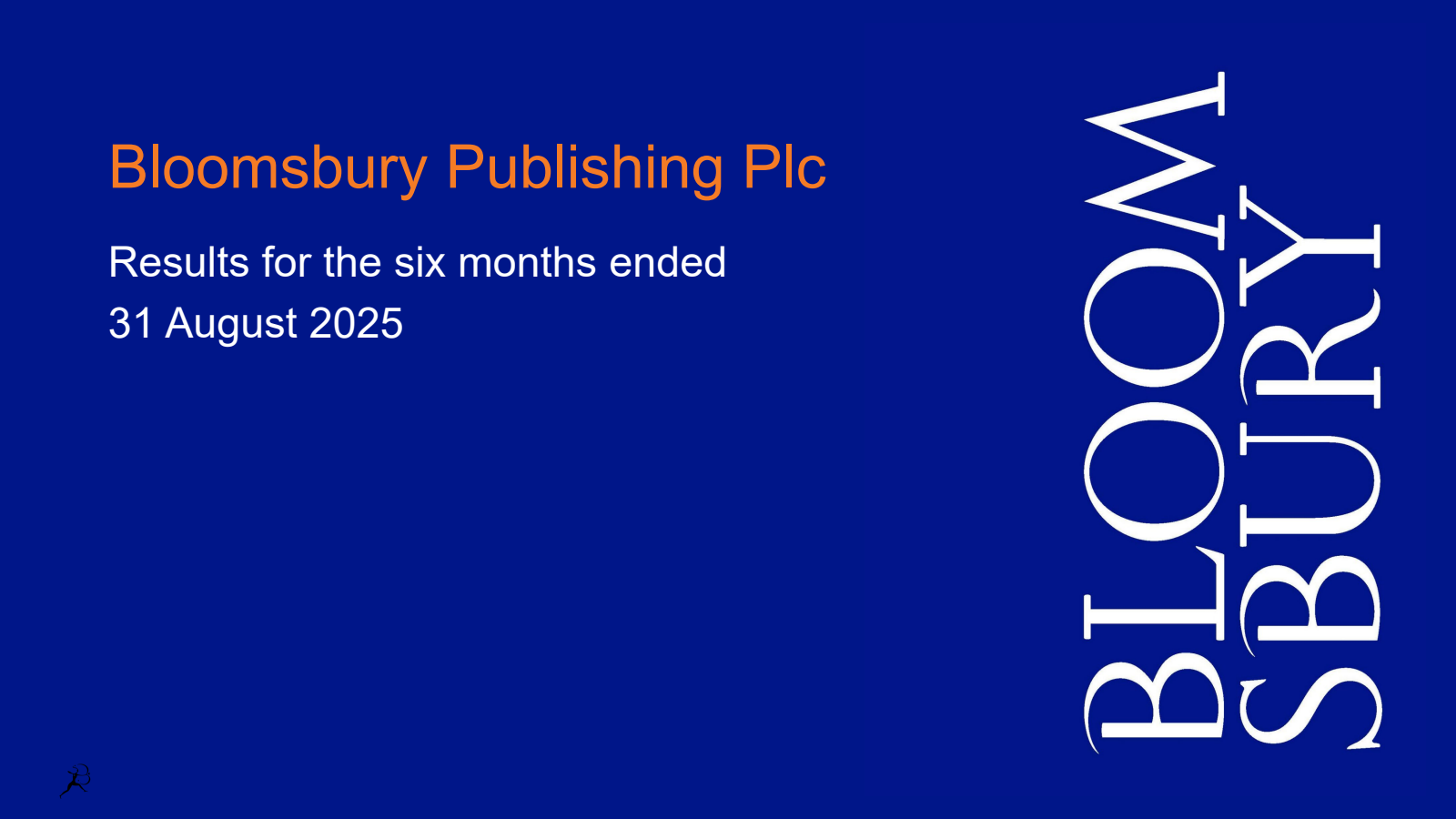 Bloomsbury Publishing's H1 2026 Slide Deck