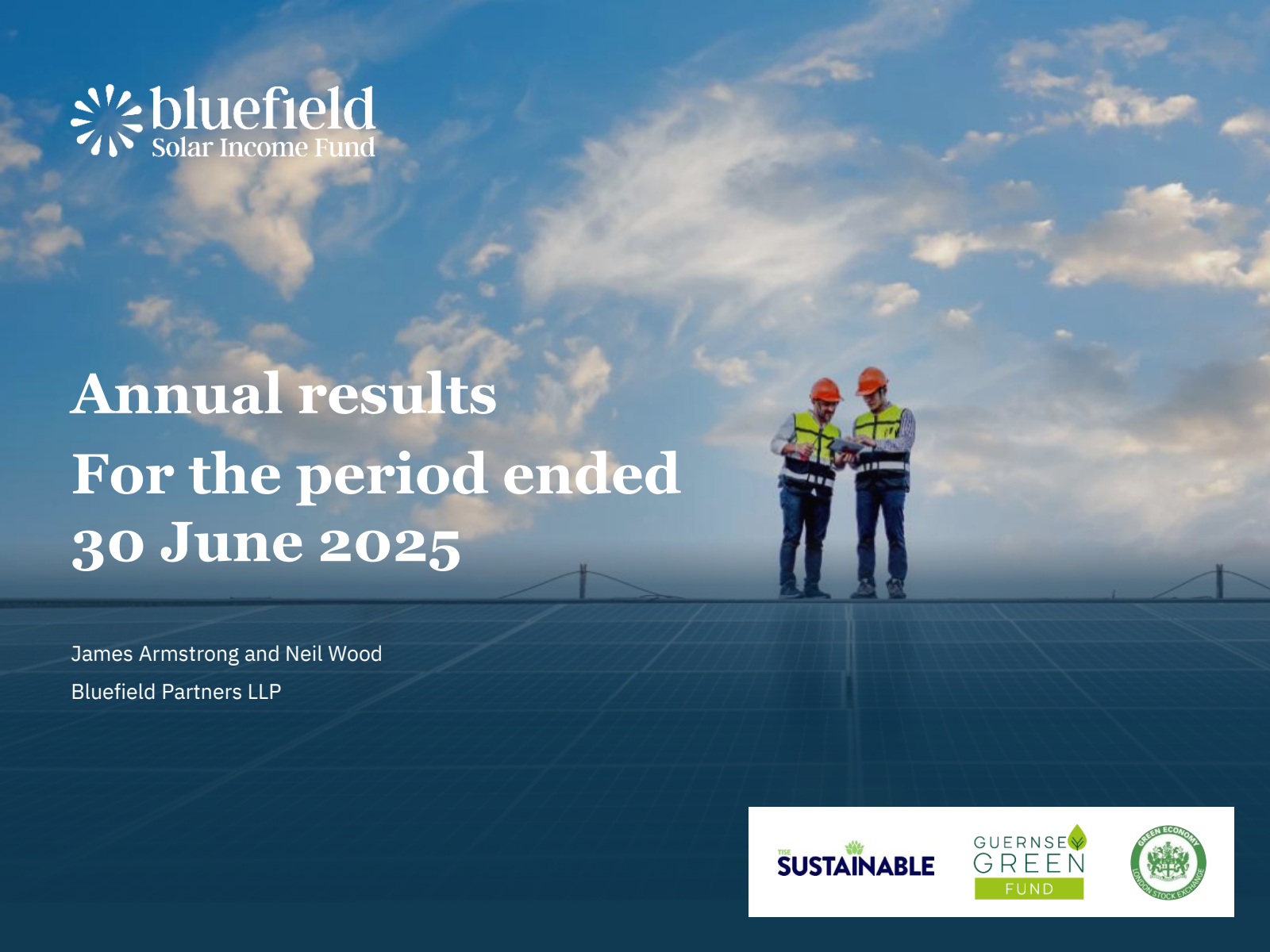 Bluefield Solar Income Fund's H2 2025 Slide Deck