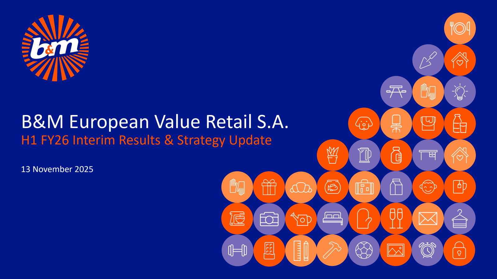 B&M European Value Retail's H1 2026 Slide Deck