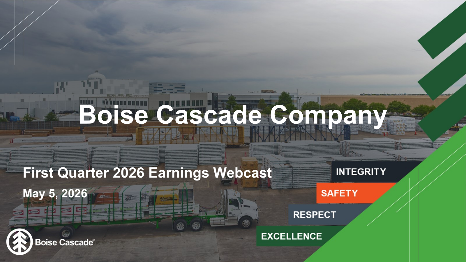 Boise Cascade's Q1 2026 Slide Deck