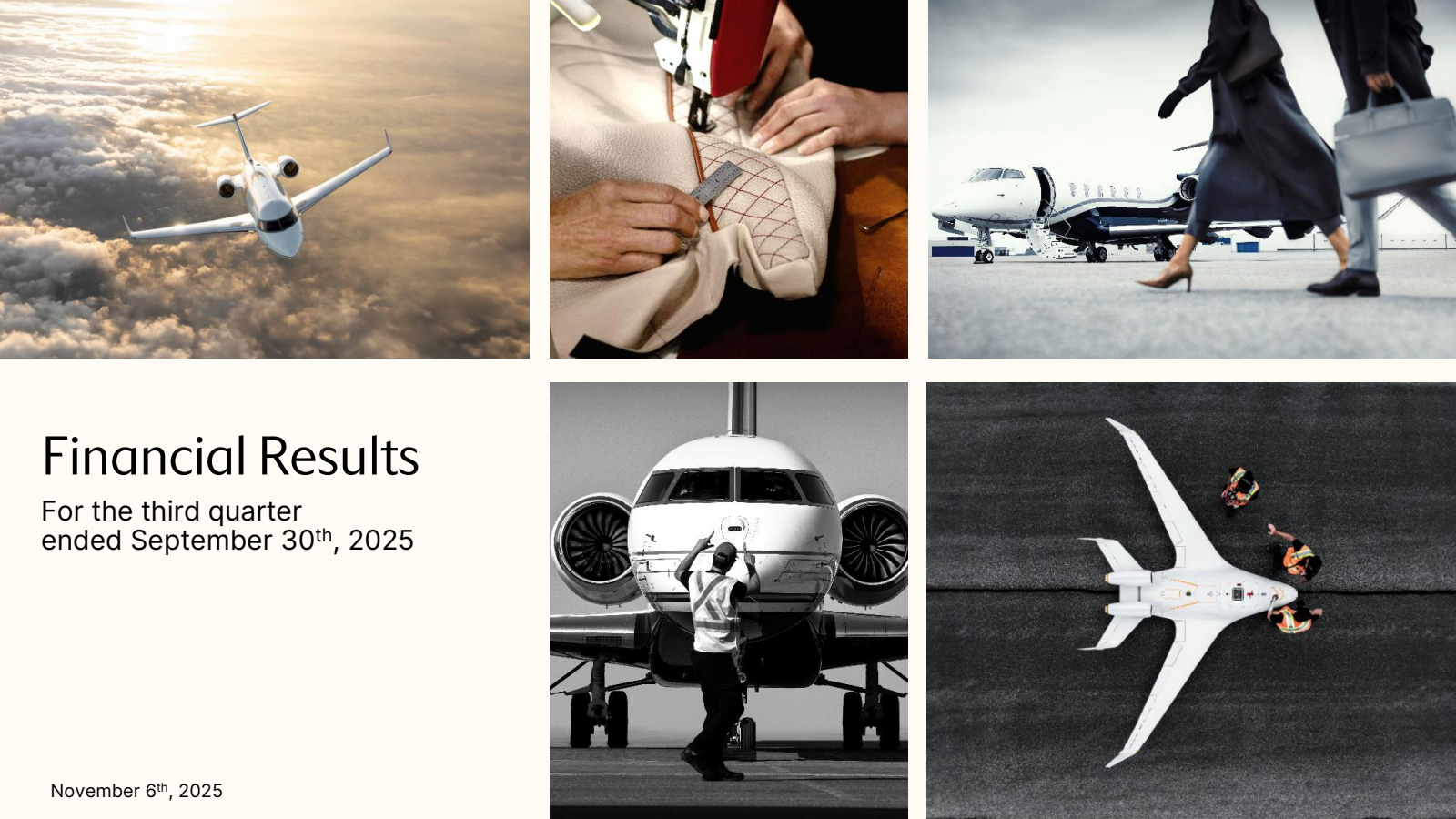 Bombardier's Q3 2025 Slide Deck