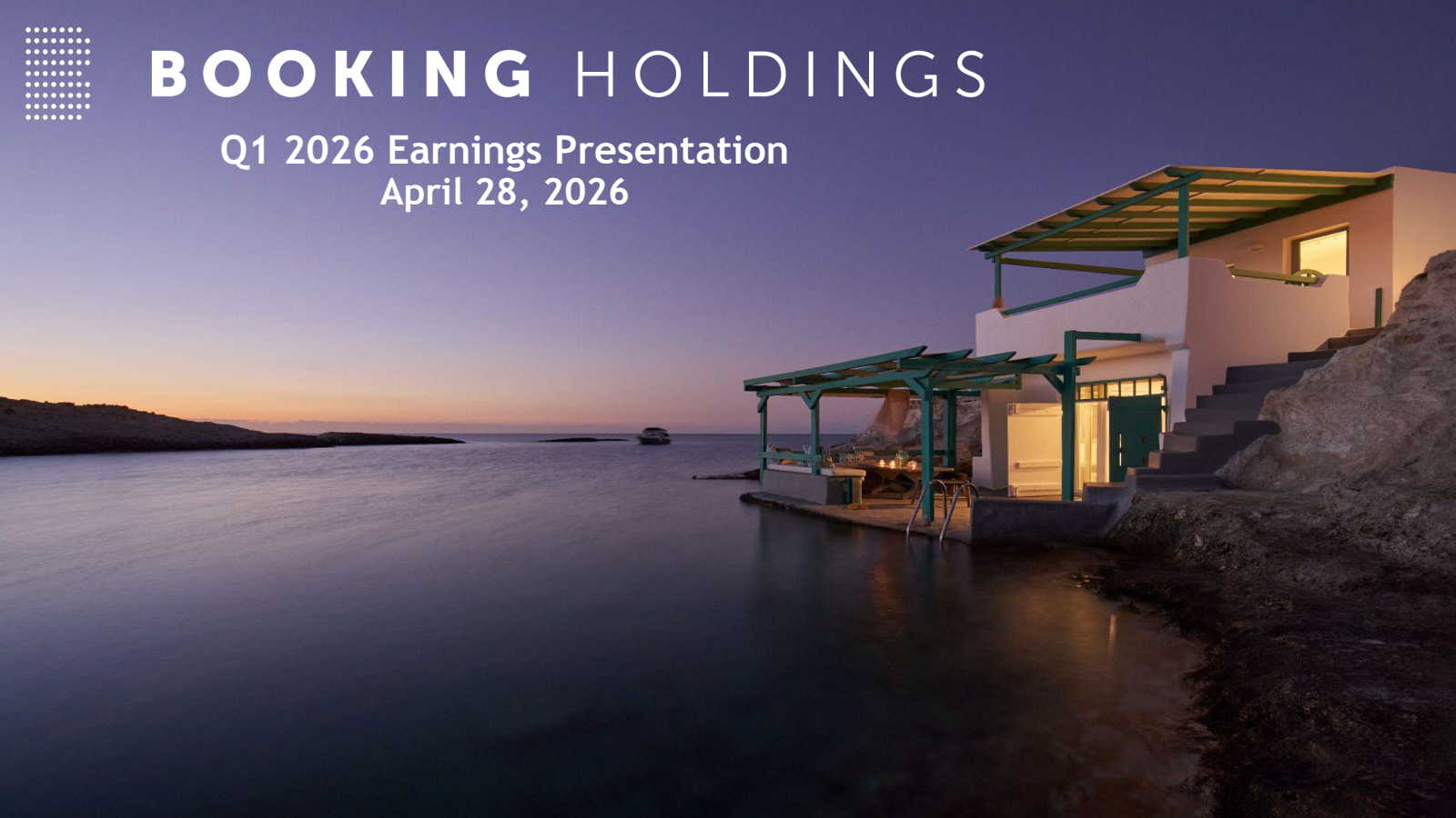 Booking's Q1 2026 Slide Deck