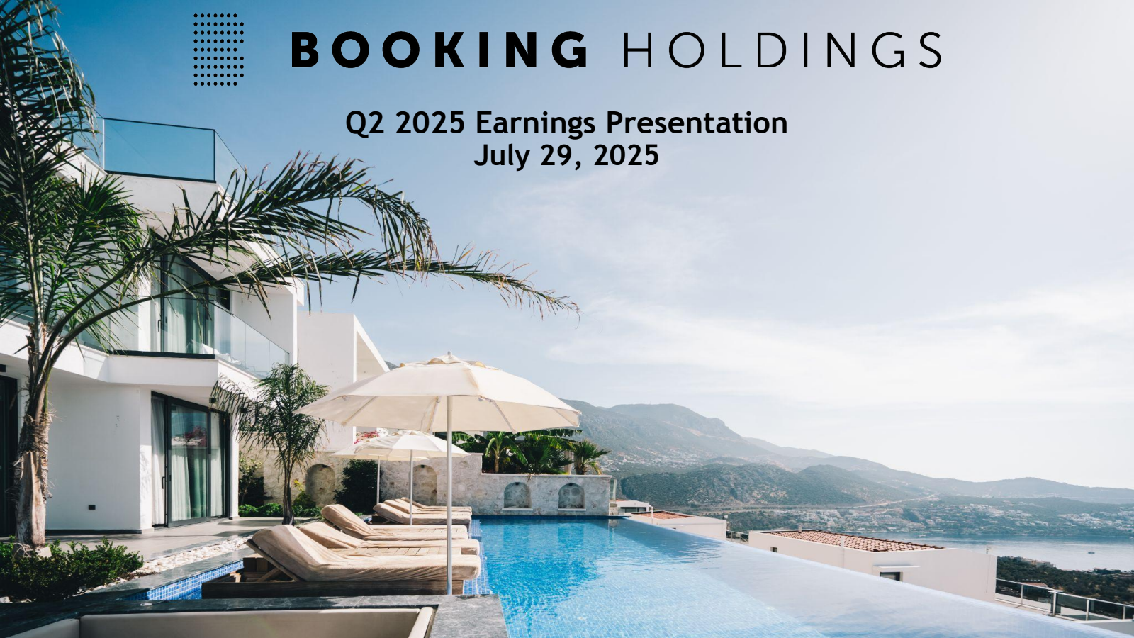 Booking's Q2 2025 Slide Deck