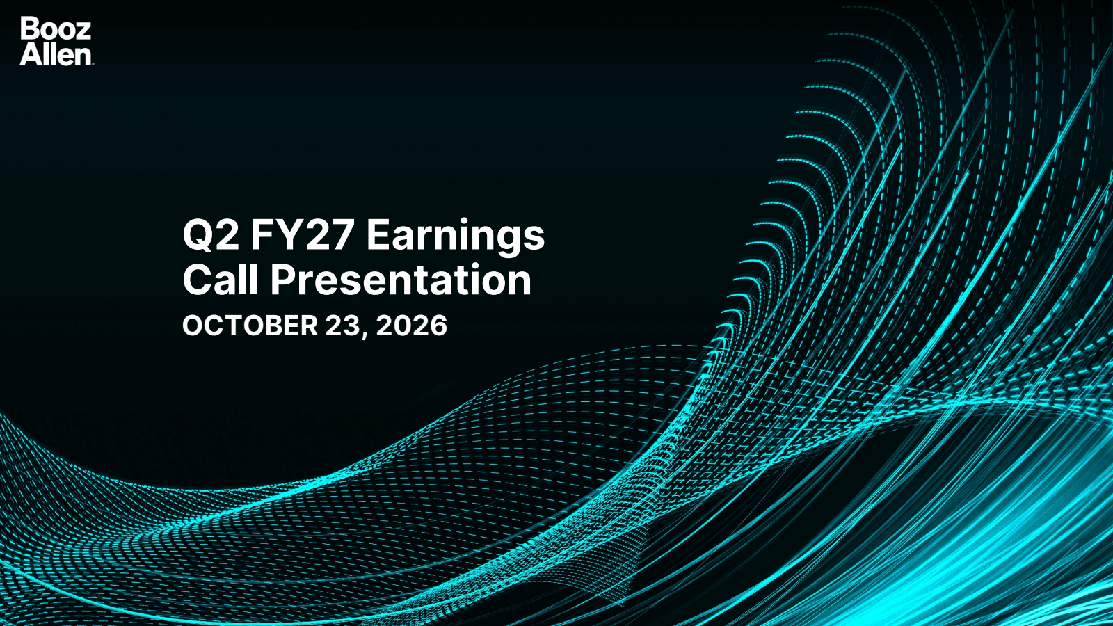 Booz Allen Hamilton (BAH) Q2 2027 Earnings Results & Call Transcript