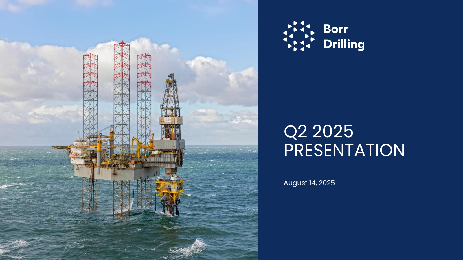 Borr Drilling's Q2 2025 Slide Deck