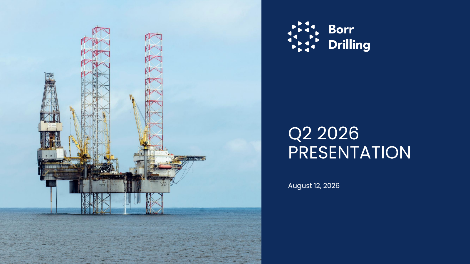 Borr Drilling's Q2 2026 Slide Deck