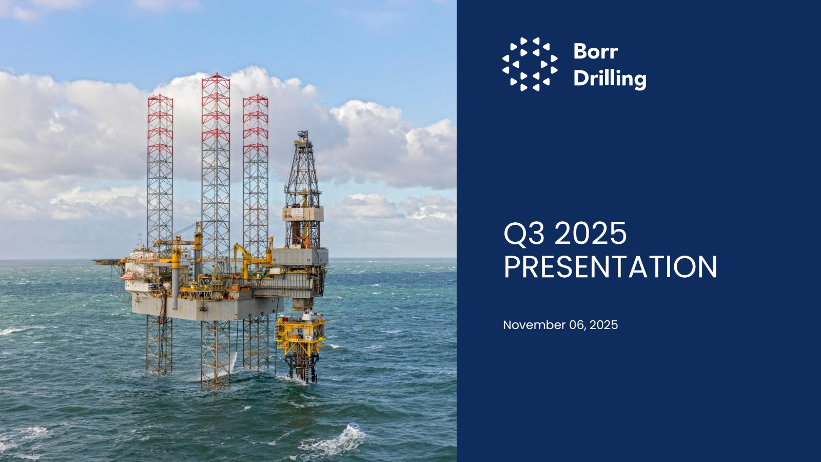 Borr Drilling's Q3 2025 Slide Deck