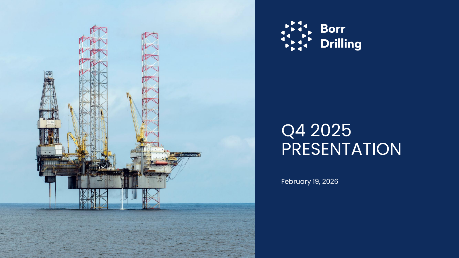 Borr Drilling's Q4 2025 Slide Deck