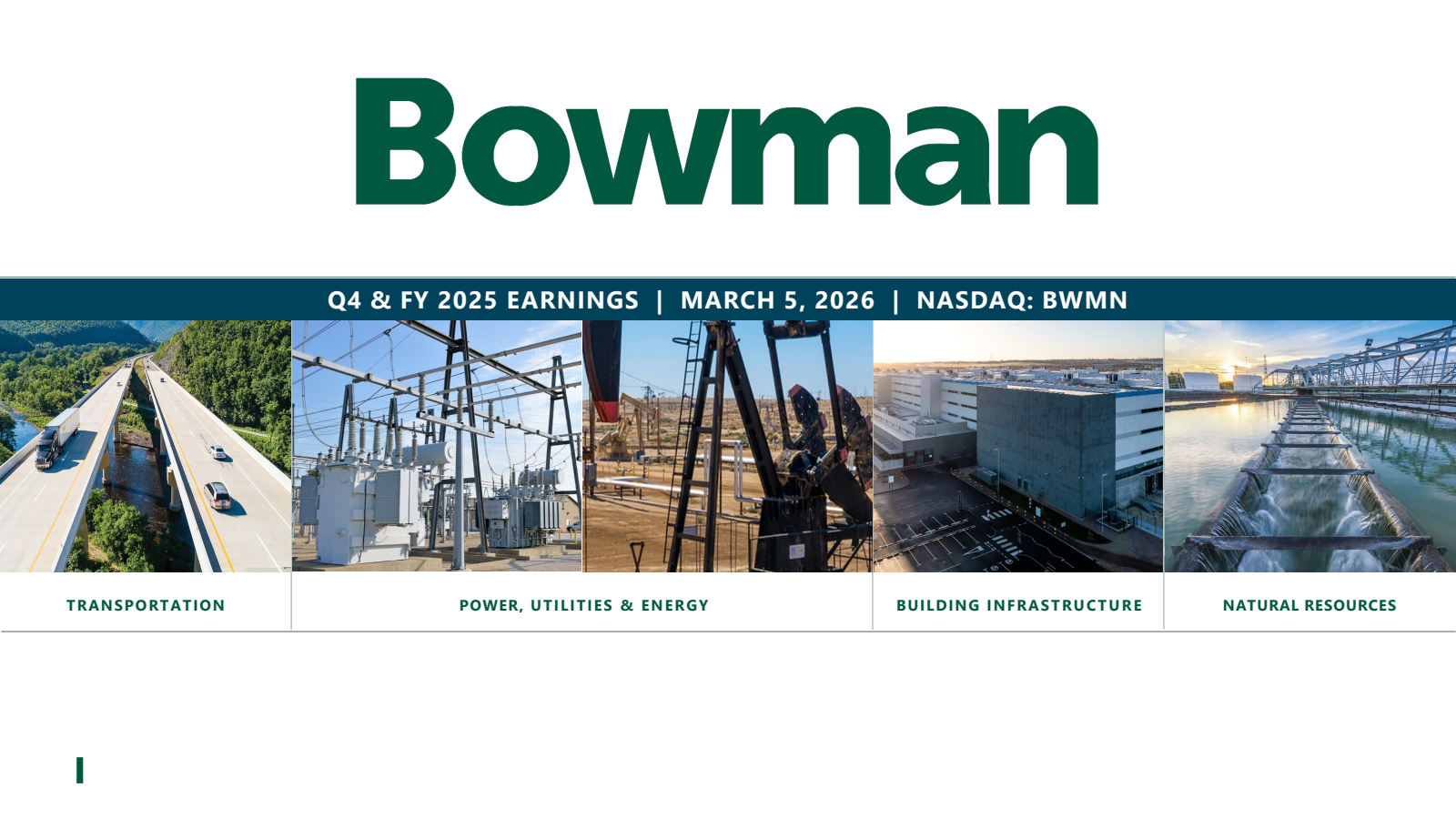 Bowman Consulting Group's Q4 2025 Slide Deck