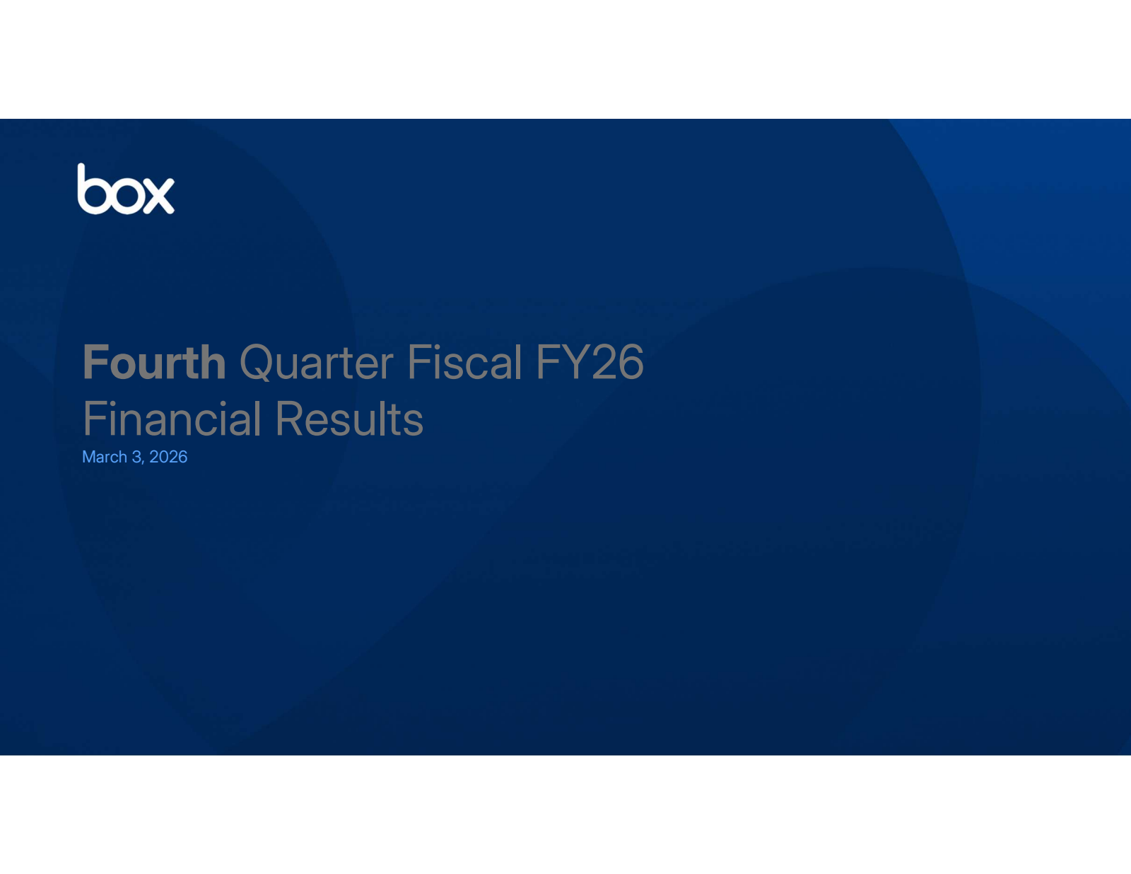 BOX's Q4 2026 Slide Deck