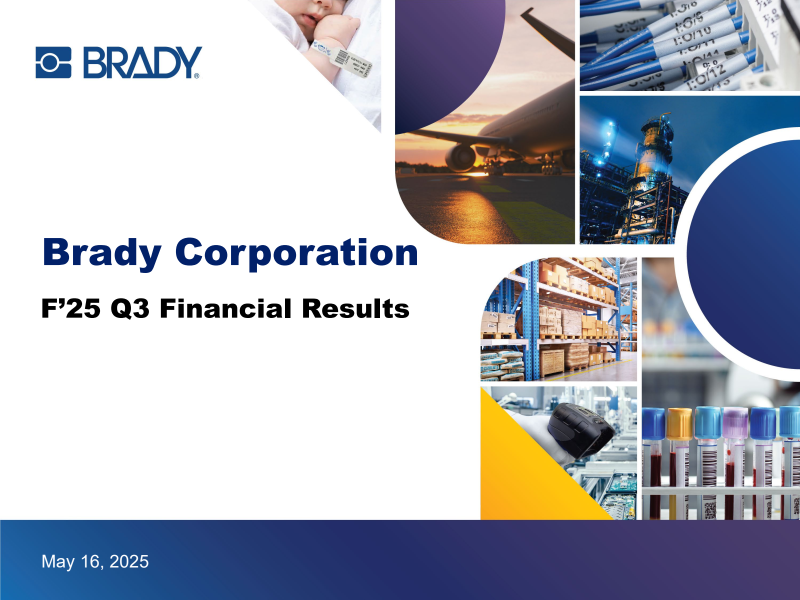 Brady's Q3 2025 Slide Deck