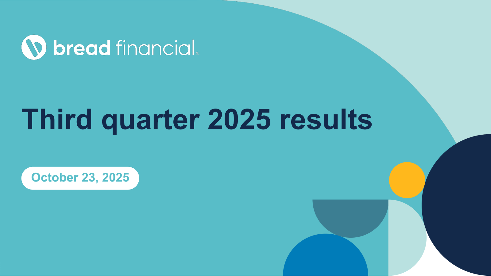Bread Financial's Q3 2025 Slide Deck