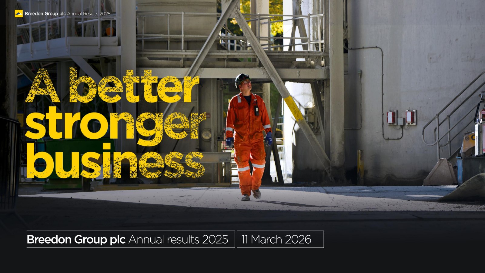 Breedon Group's H2 2025 Slide Deck