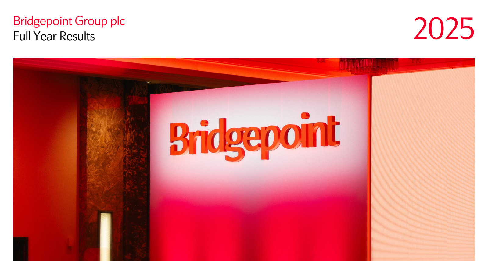 Bridgepoint Group's H2 2025 Slide Deck