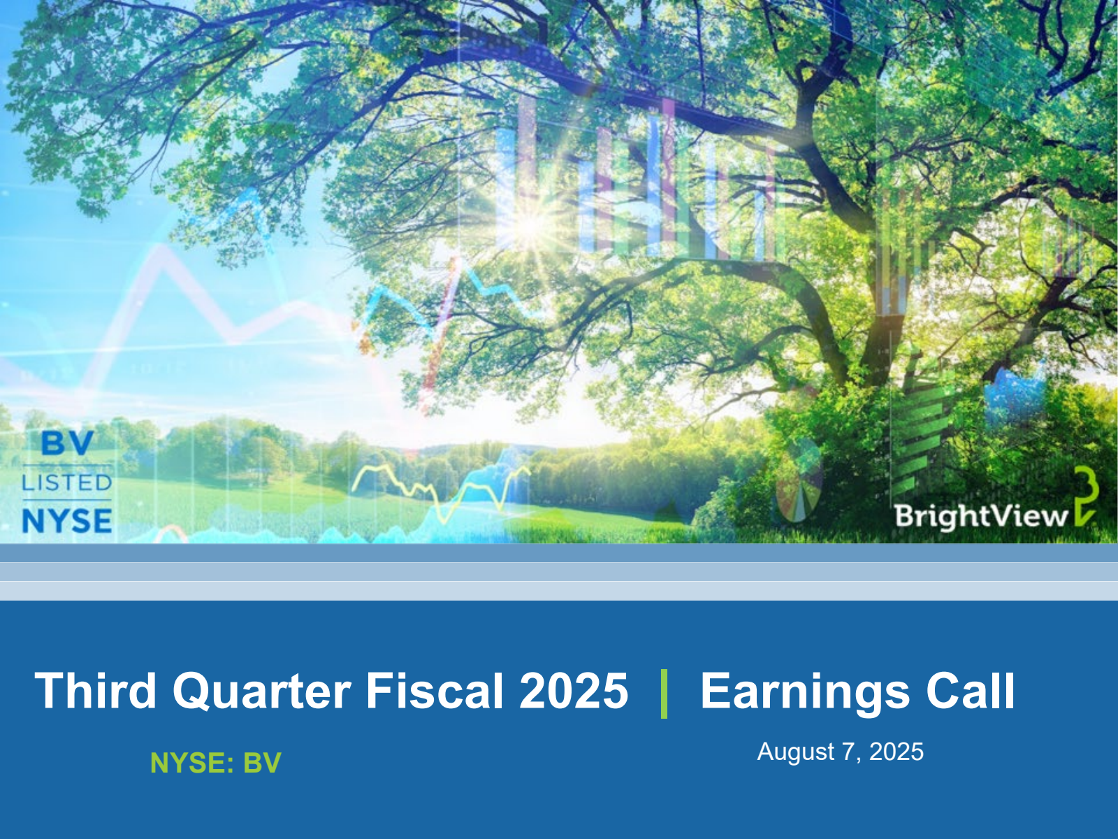 BrightView's Q3 2025 Slide Deck