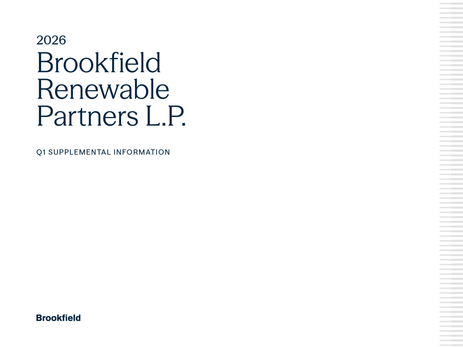 Brookfield Renewable Partners Q1 2026 Earnings Call Transcript