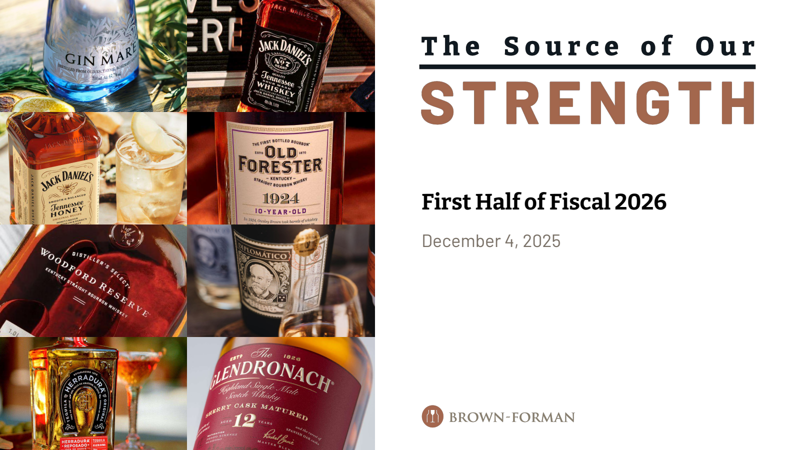 Brown Forman's Q2 2026 Slide Deck