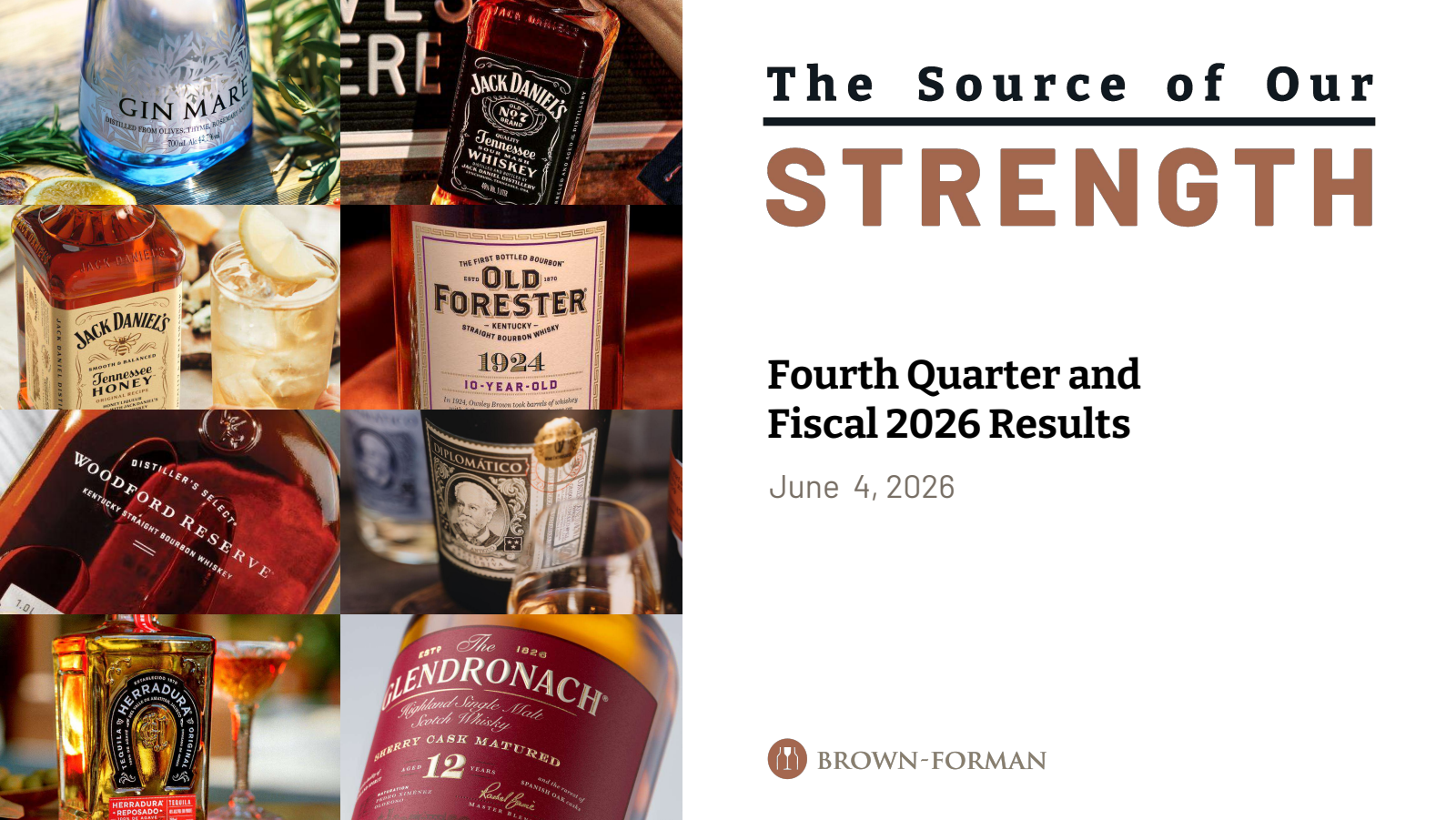 Brown Forman's Q4 2026 Slide Deck