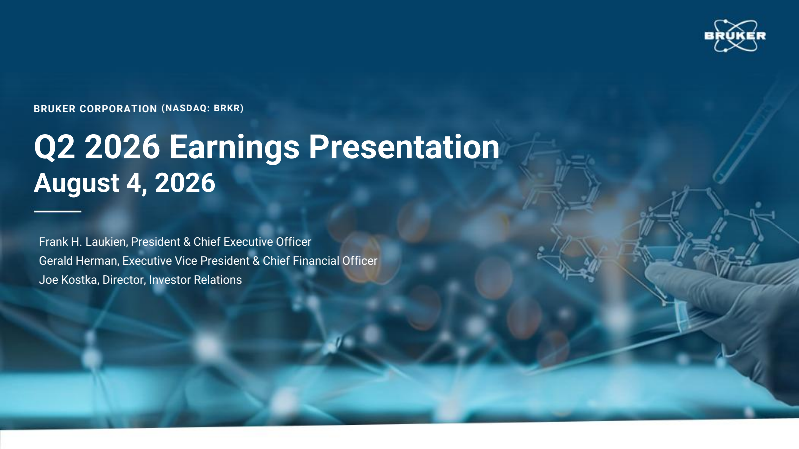 Bruker's Q2 2026 Slide Deck