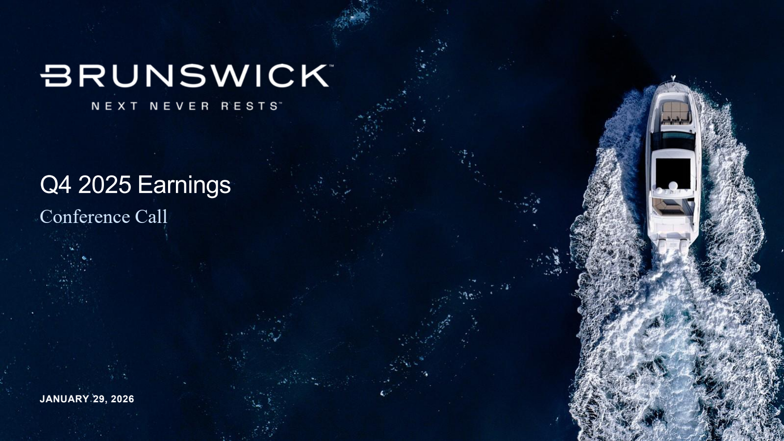 Brunswick's Q4 2025 Slide Deck