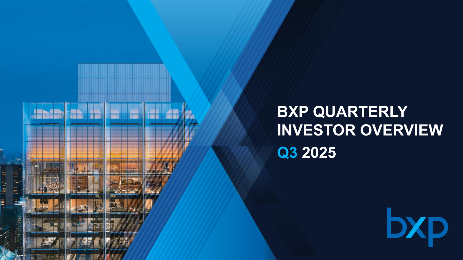 BXP's Q3 2025 Slide Deck