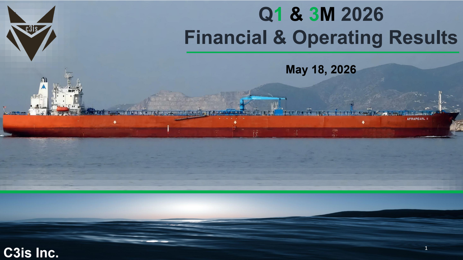 C3is' Q1 2026 Slide Deck