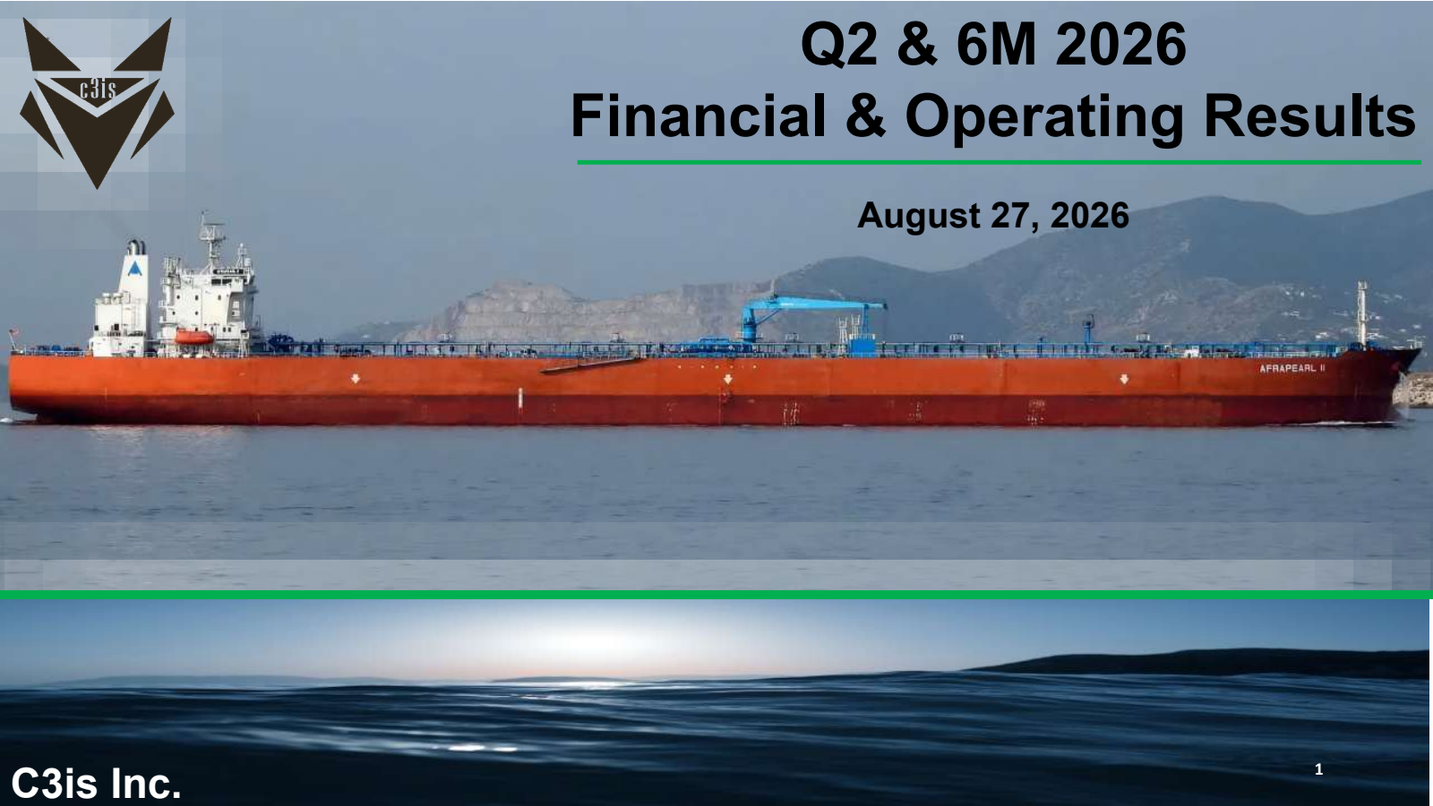 C3is' Q2 2026 Slide Deck
