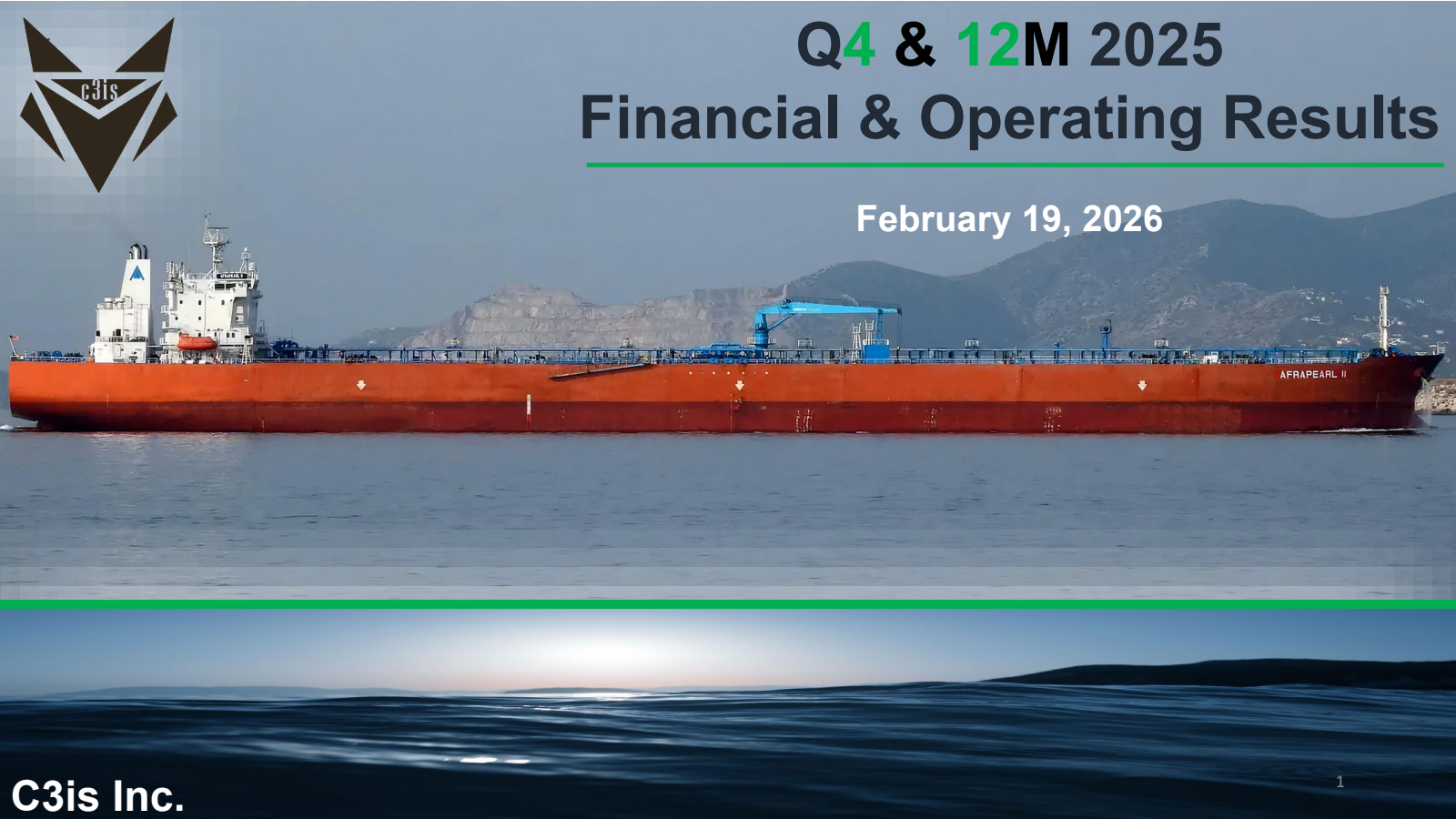 C3is' Q4 2025 Slide Deck