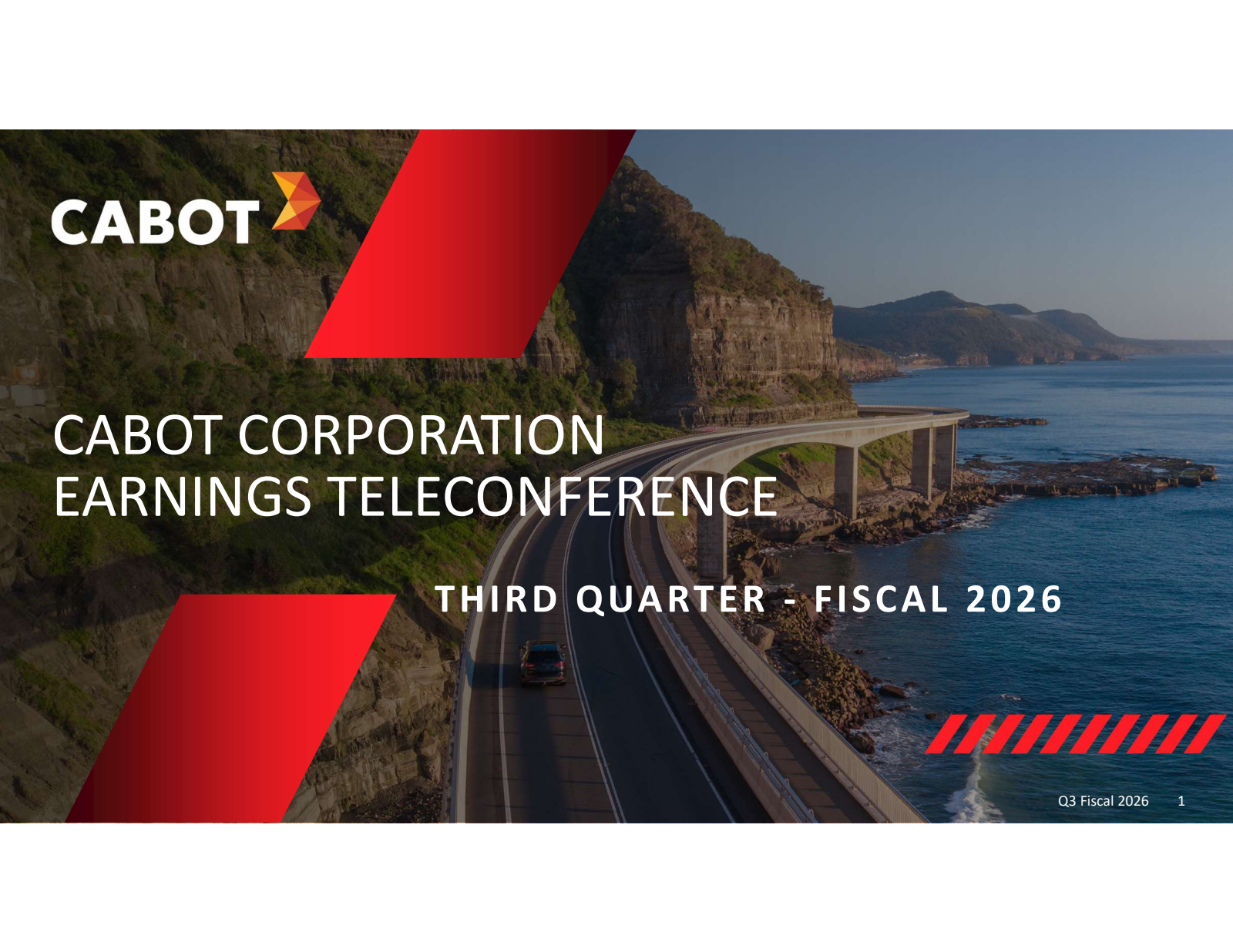 Cabot's Q3 2026 Slide Deck